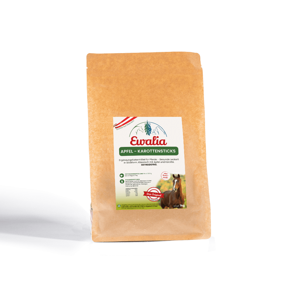 EWALIA Apfel-Karottensticks für Pferde 1kg