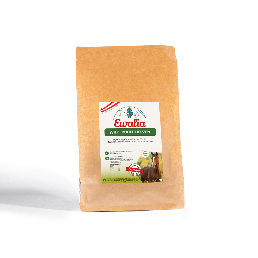 Ewalia Pferdeleckerli stehend Wildfruchtherzen